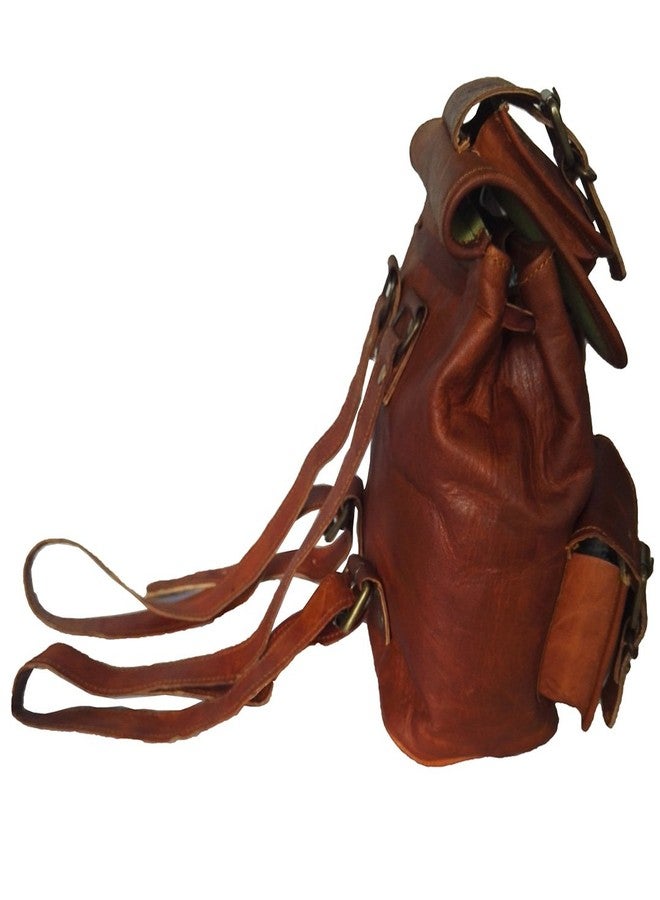 Madosh Genuine Leather Hiking Rucksack Bag Backpack Travel Daypack Bags Small - Image 2