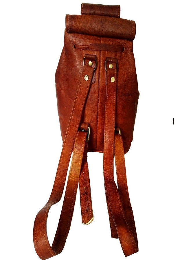 Madosh Genuine Leather Hiking Rucksack Bag Backpack Travel Daypack Bags Small - Image 3