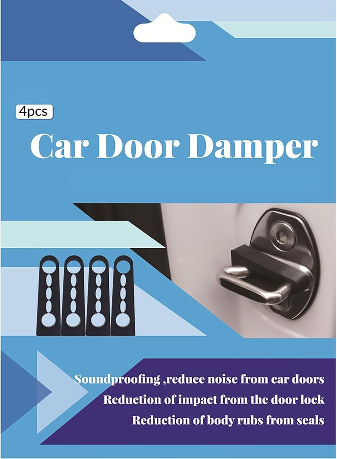 جُودِيَّة ٤ قطع وسادات عزل صوت قفل باب السيارة متوافقة مع تويوتا كامري، لاند كروزر برادو J120/J150، راف فور، بريوس، وسوزوكي جراند فيتارا – سدادات تخميد مضادة للاهتزاز لتقليل الضوضاء والعزل الصوتي - Image 2