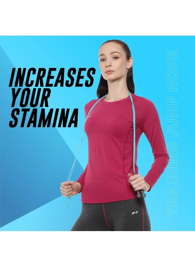 نيفيا حبل قفز نيفيا ترينر للرجال والنساء والأطفال، حبل قفز للتمرين، للتمارين الرياضية وإنقاص الوزن، حبل تمارين، حبل قفز للتدريب، لياقة بدنية رياضية/صالة ألعاب رياضية - Image 2