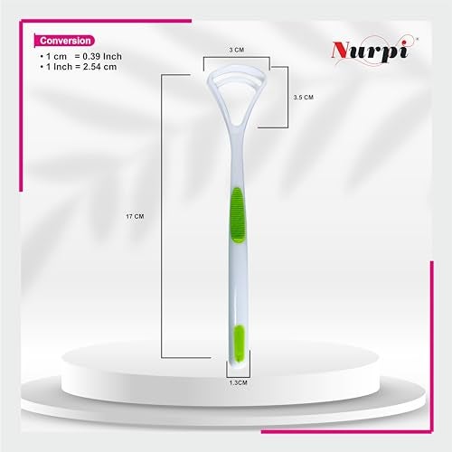 Nurpi plastic tongue cleaner Fights Bad Breath & Oral Health Care Improved Taste Sense for fresh people of india for adult & children Flexible Handle Easy to Use pack of 4 - Image 5