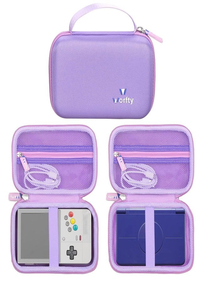 worfty Case for Retroid Pocket Classic/ Retroid Pocket Flip 2 Retro Game Console - Hard Travel Protective Carrying Storage Bag (Purple) - Image 1