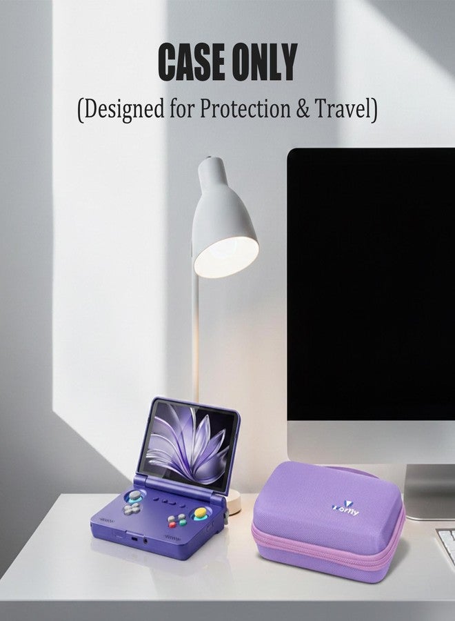 worfty Case for Retroid Pocket Classic/ Retroid Pocket Flip 2 Retro Game Console - Hard Travel Protective Carrying Storage Bag (Purple) - Image 5