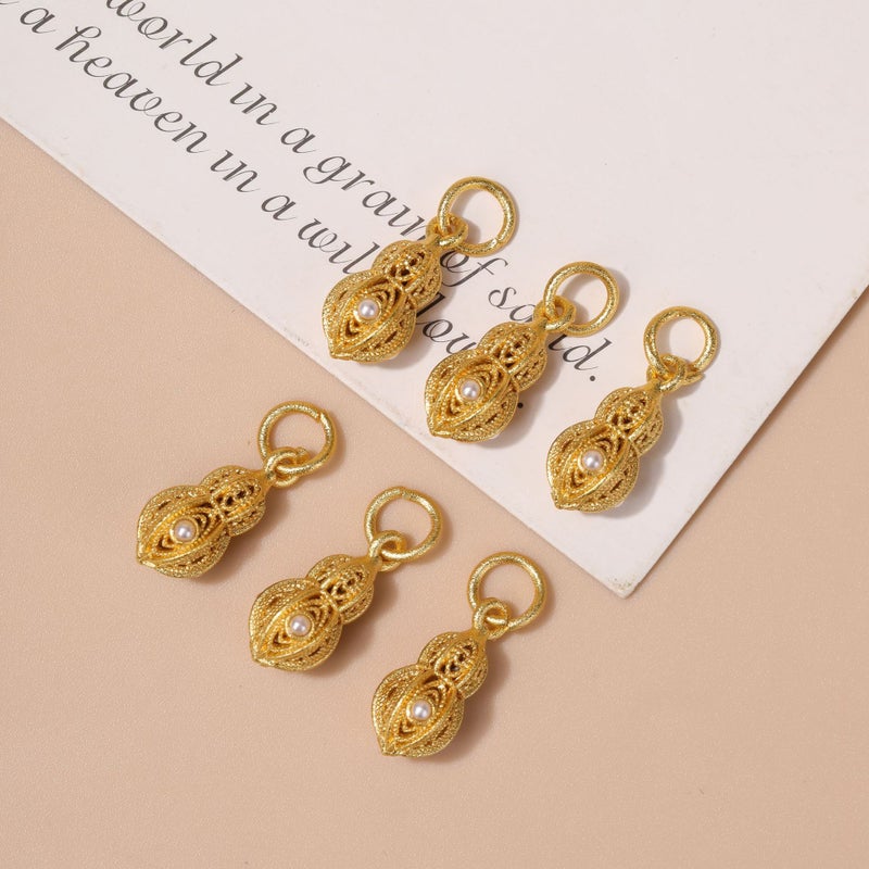 Lotus Gourd Charm for DIY Jewelry No. 6 vajra gourd 