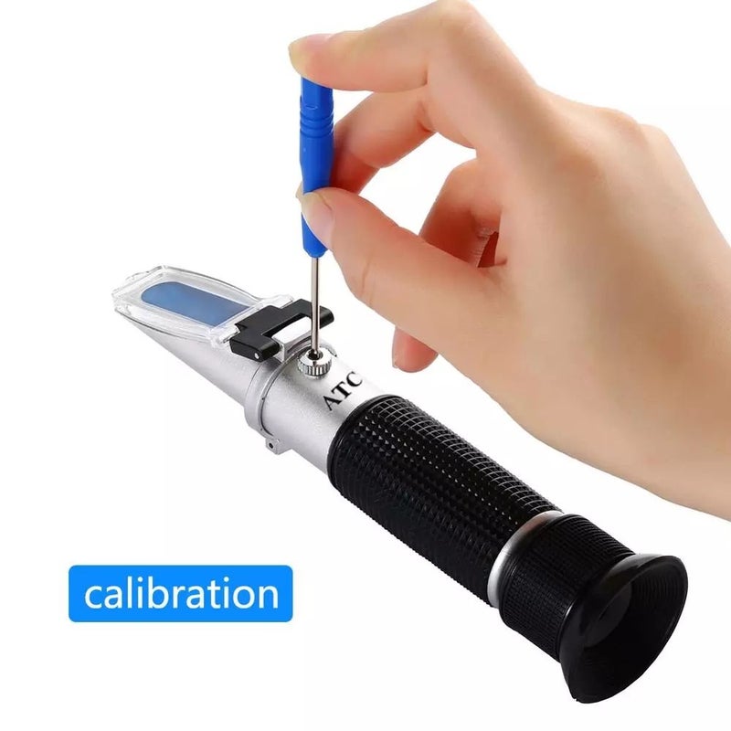 1 Set Portable 3 In 1 Brix Vol Refractometer 0 25 Percent For Alcohol And Sugar Testing - Image 1
