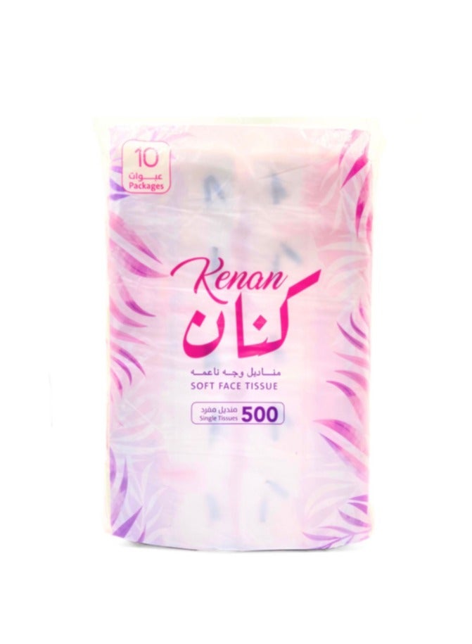 Generic Kenan Soft Facial Tissues 500 Sheets * 10 Pack 