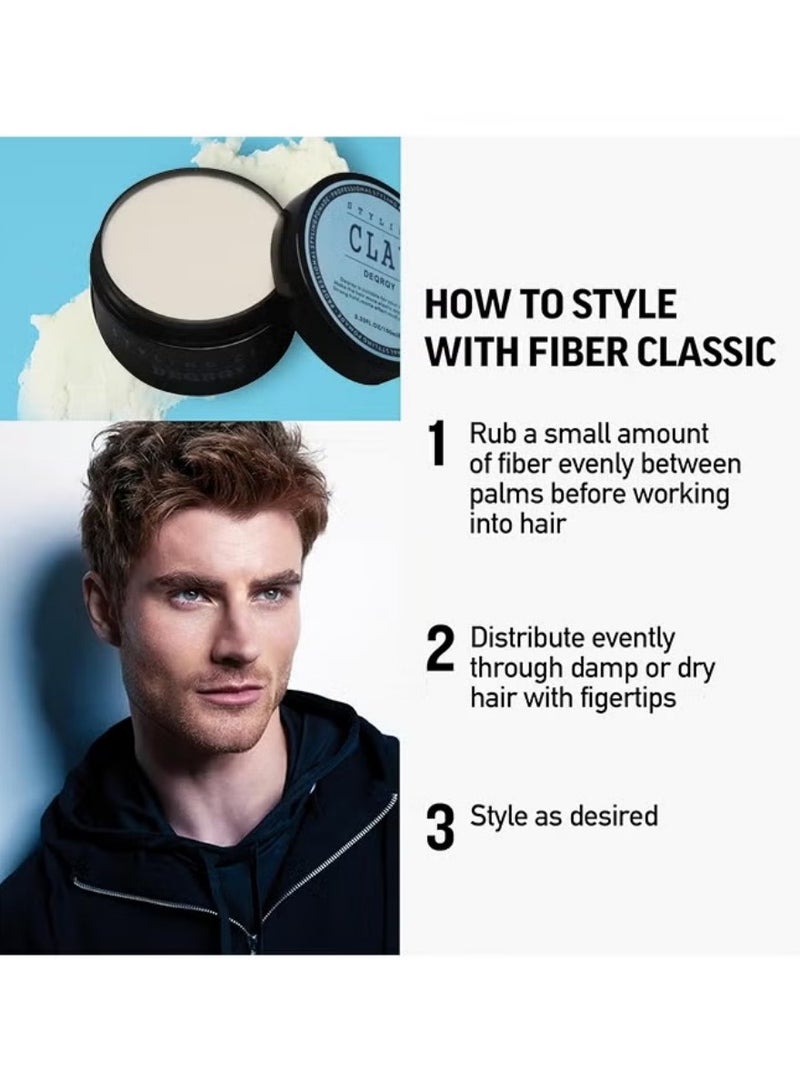 Clay Men's Styling Fiber  | 100ml Strong Hold  Natural Finish | Matte Texture | Pliable  Easy to Wash Out - Image 3