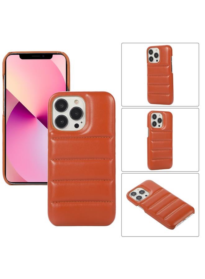 S-TOP Case For iPhone 11 Pro Thick Down Jacket Soft PU Phone Case - Image 1