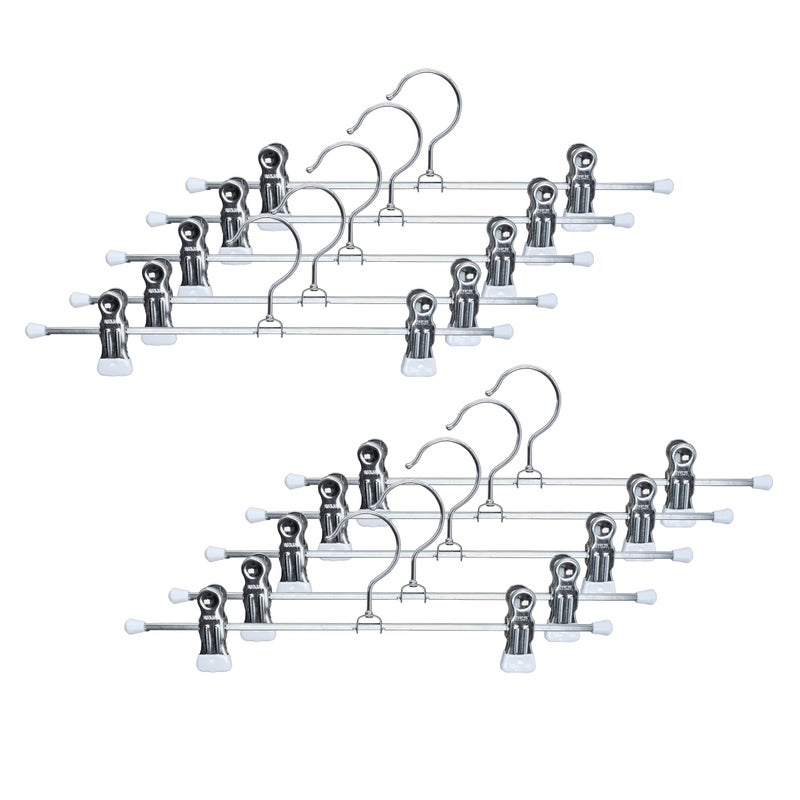 موا مجموعة شماعات للملابس بتصميم غير منزلق وموفر للمساحة مكونة من 10 قطع - Image 1