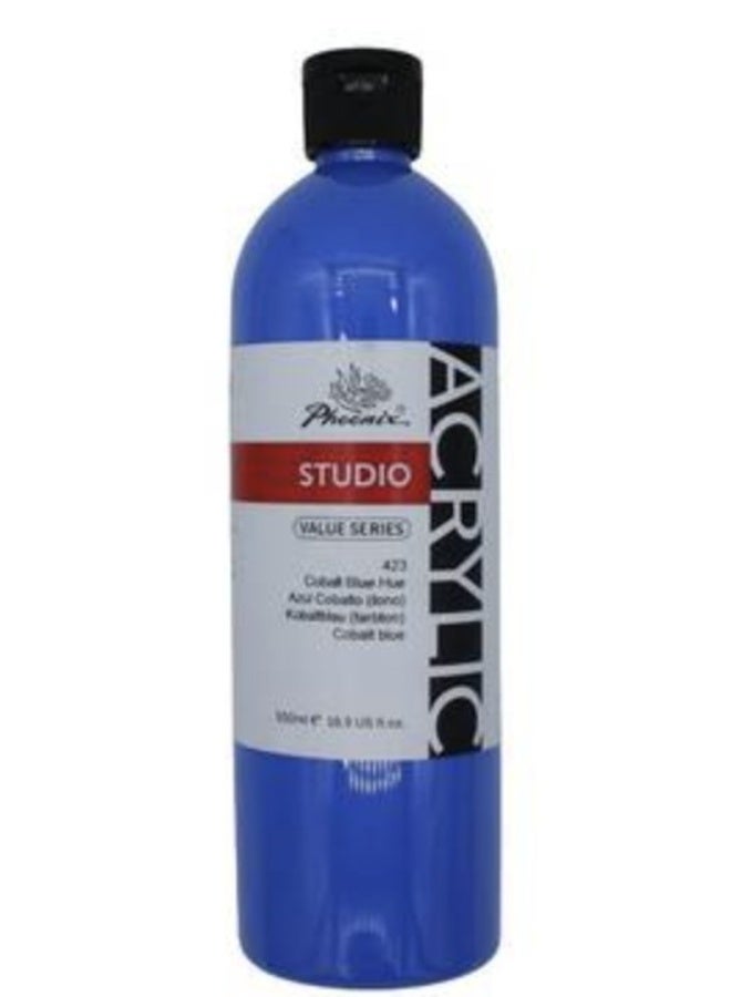 Phoenix Acrylic Paint STUDIO 500ml,Blue Color 423