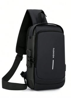 Water-Resistant Sling Outdoor Cross Body Bag With Power Bank