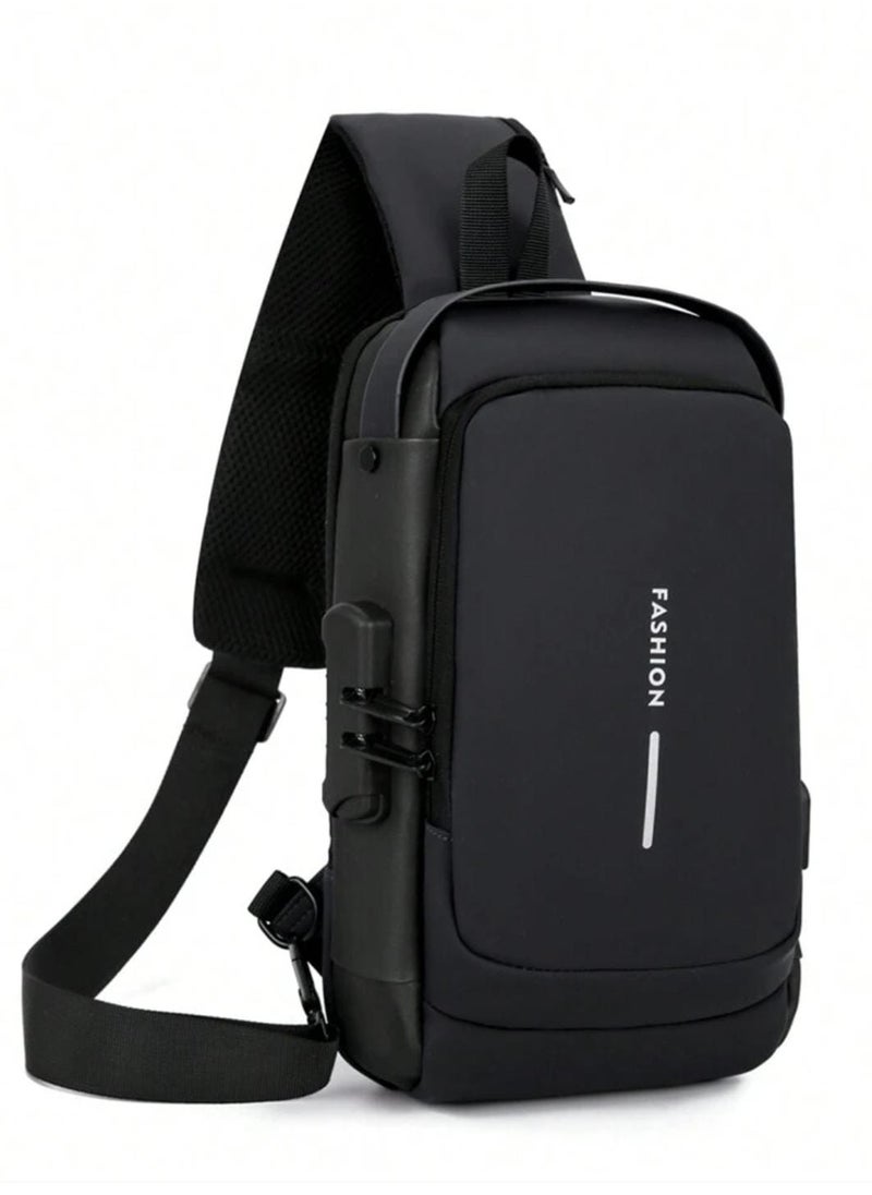Generic - Water-Resistant Sling Outdoor Cross Body Bag With Power Bank - Image 1