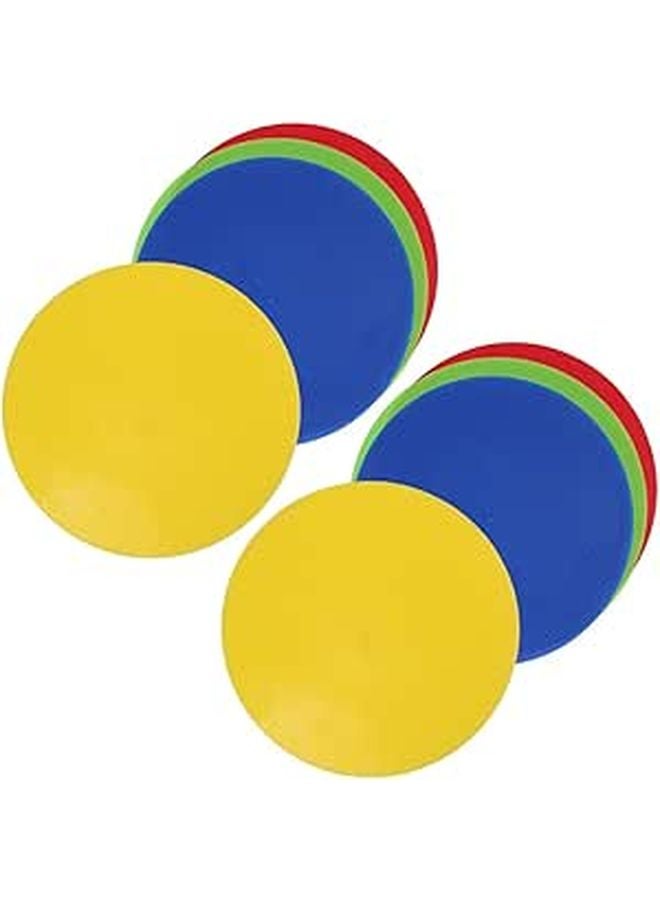8 Pack Non Slip Flat Spot Markers For Soccer Agility Training Football Basketball Speed Drills - Image 1
