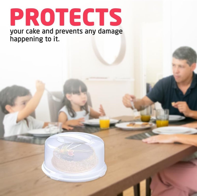 ACCURATE Plastic Cake Box, White (ROUND) - Image 5
