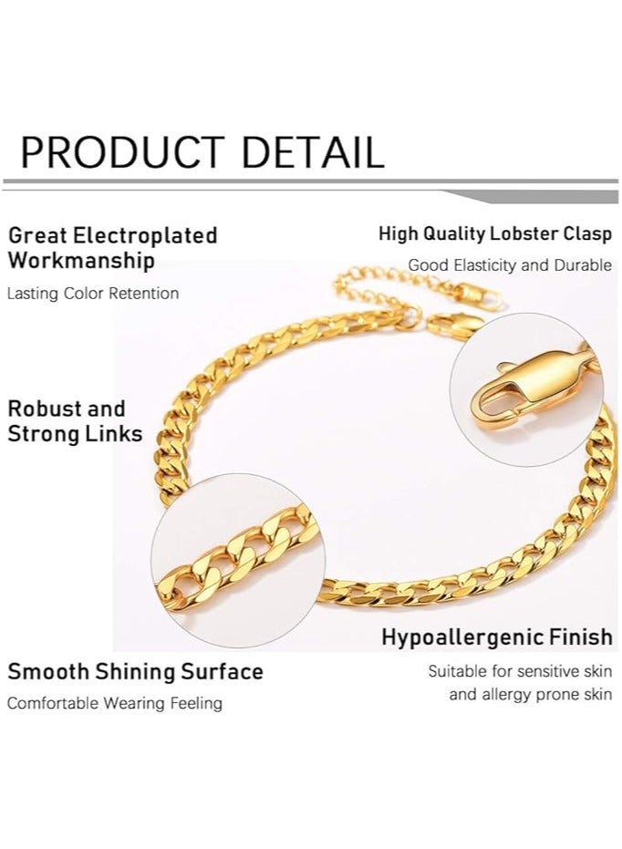 PROSTEEL Anklet Bracelet For Women Summer Simple Dainty Figaro Chain Gold Anklets Ankle Braclet - Image 2