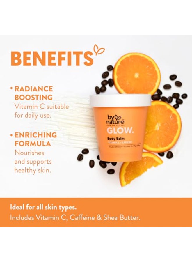 By Nature Glow Vitamin C Caffeine Body Balm for Dark Spots Hydrating Skin Moisturizer with Whipped Shea Butter Vegan CrueltyFree Made in New Zealand 68 oz - Image 3