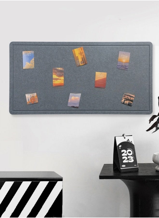 Generic 1pc Large Felt Bulletin Board,Bulletin Boards for School,Home,Kitchen & Office Walls,Dark Grey,35.4*47.2inch/90*120cm  - Image 1
