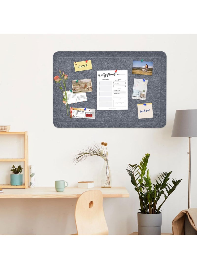 Generic 1pc Large Felt Bulletin Board,Bulletin Boards for School,Home,Kitchen & Office Walls,Dark Grey,35.4*47.2inch/90*120cm  - Image 5