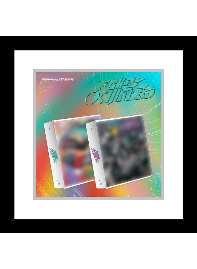 DREAMUS P1HARMONY 때깔 Killin' It 1st Album CD+Folded Poster on Pack+Photobook+Thanks to Postcard+Sticker+Polaroid+Selfie+Unit photocard+Tracking Sealed P1H (Killin It Version) - Image 1