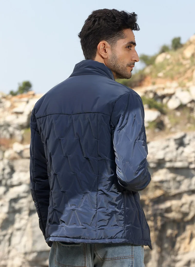 CAHOOT  Men's Navy Blue Parachute Puffer Jacket for Men | Best Price UAE