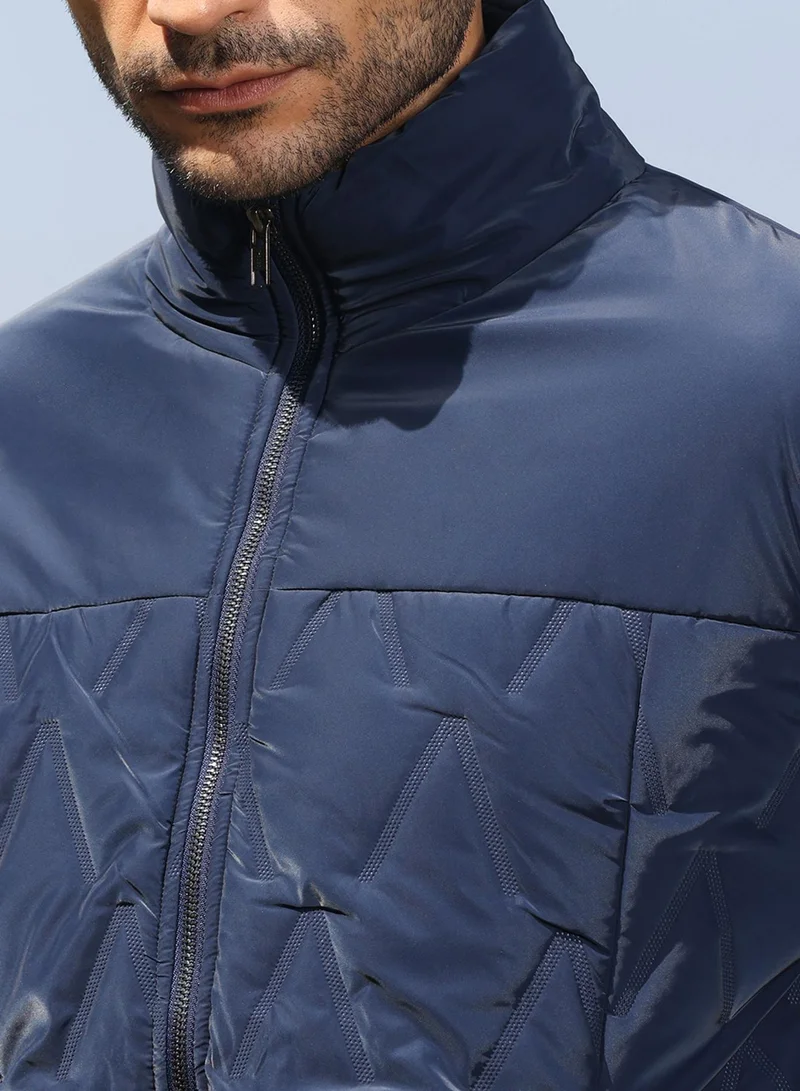 CAHOOT  Men's Navy Blue Parachute Puffer Jacket for Men | Best Price UAE