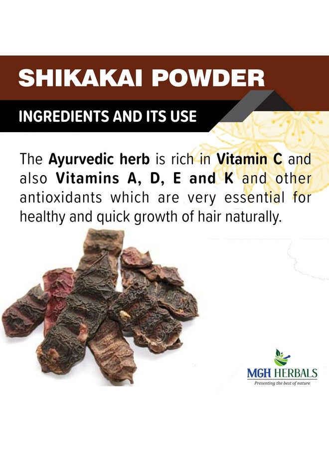 MGH Herbals Organic Shikakai Powder For Hair Growth (Natural Hair Cleanser For Luxirious And Soft Hairs) (200 Grams)  - Image 4