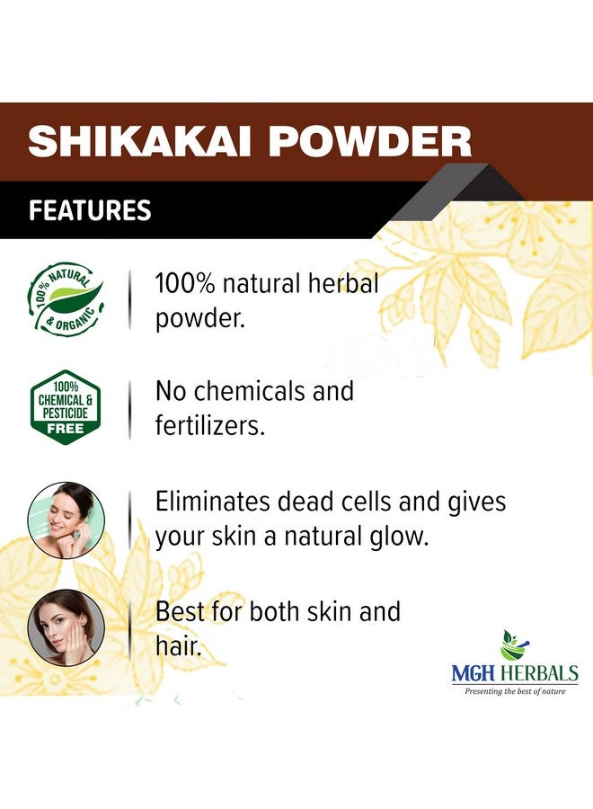 MGH Herbals Organic Shikakai Powder For Hair Growth (Natural Hair Cleanser For Luxirious And Soft Hairs) (200 Grams)  - Image 2