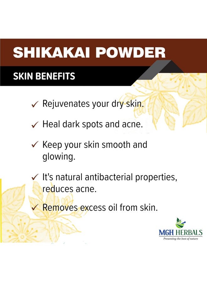 MGH Herbals Organic Shikakai Powder For Hair Growth (Natural Hair Cleanser For Luxirious And Soft Hairs) (200 Grams)  - Image 5
