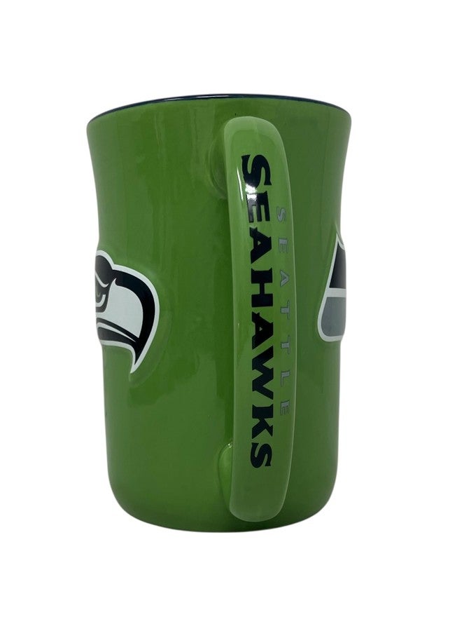 Logo Brands 628-C15CAM: Seattle Seahawks 15oz Cafe Mug - Image 2