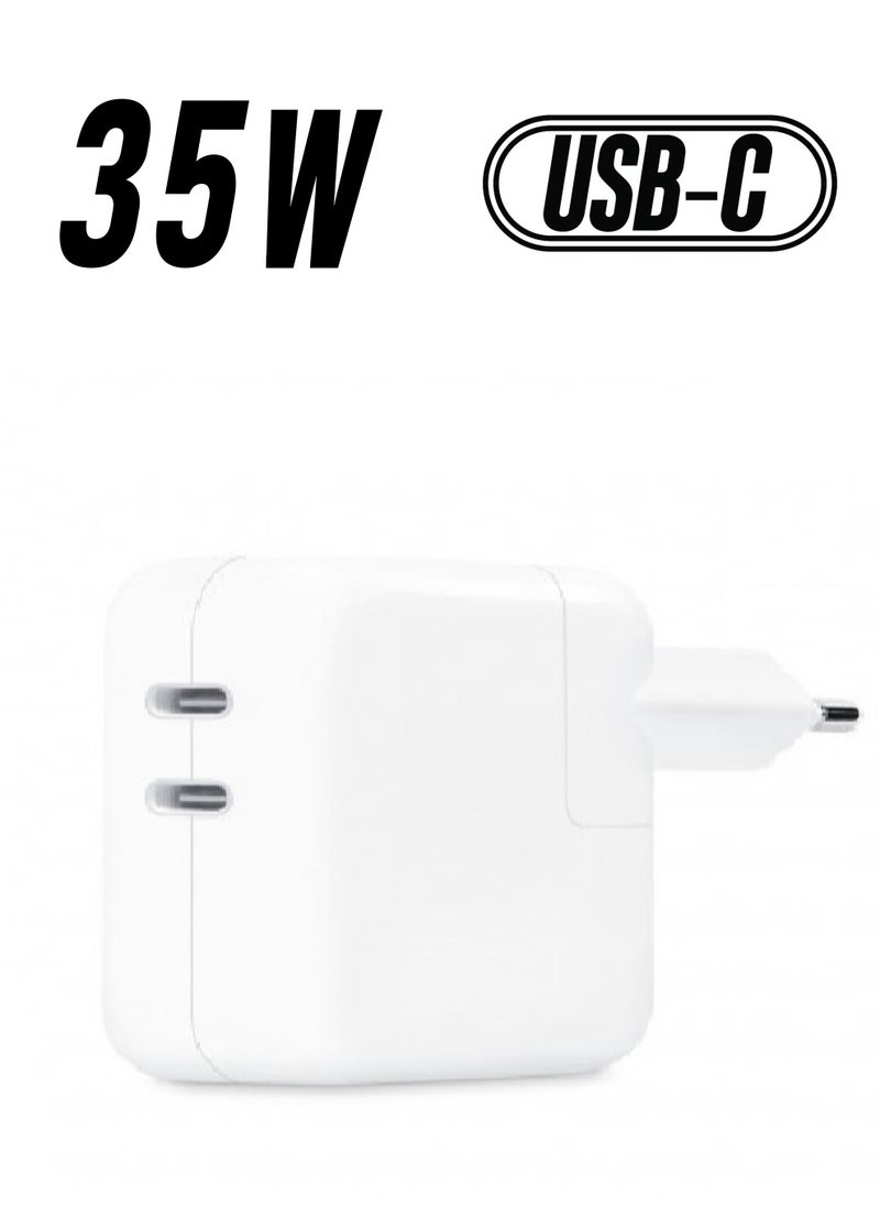 ELTRAZONE 35W Dual Ports Fast Charging USB-C+C Power Adapter USB-C To Lightning Cable For Apple iPhone 14 13 Series  - Image 1