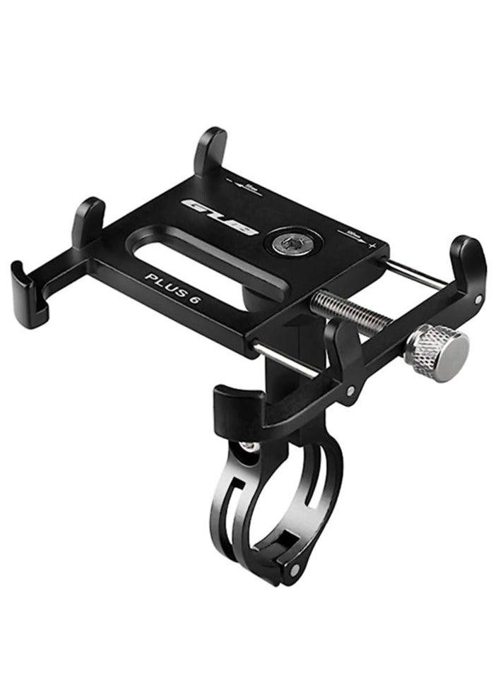 GUB - GUB Universal Bicycle & Motorcycle Cell Phone Mount, Full Display Phone Bike Holder with 360° Rotation Adjustable For Iphone X, Huawei P20, Samsung Note9 Note9+ (Black) - Image 1