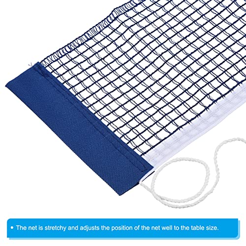 PATIKIL Table Tennis Net Replacement, 2 Pack Ping Pong Net String Tension Equipment Accessories Polyester Cotton for Indoor Outdoor, Blue - Image 4