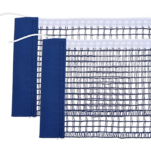 PATIKIL Table Tennis Net Replacement, 2 Pack Ping Pong Net String Tension Equipment Accessories Polyester Cotton for Indoor Outdoor, Blue - Image 1
