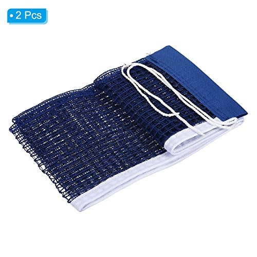 PATIKIL Table Tennis Net Replacement, 2 Pack Ping Pong Net String Tension Equipment Accessories Polyester Cotton for Indoor Outdoor, Blue - Image 3