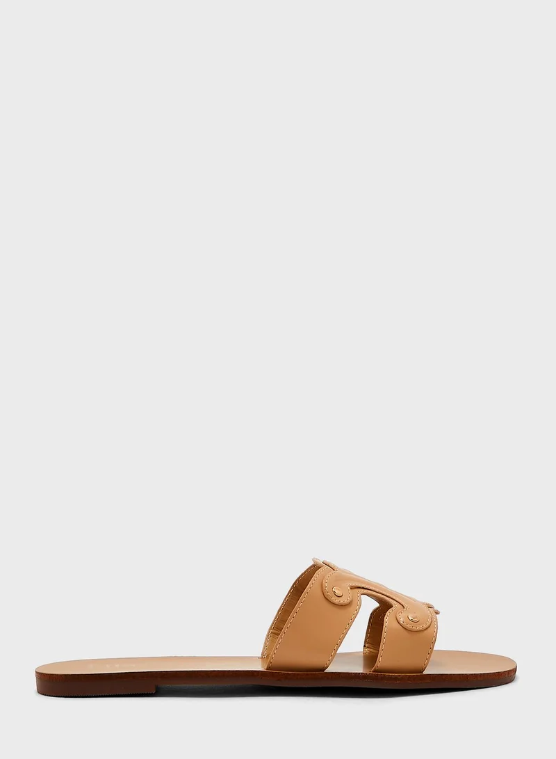ELLA Open Toe Flat Sandals
