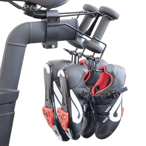 TrubliFit Metal Shoe Rack for Peloton Bike, Does NOT Fit Bike+, Holds 2 Pairs of Peloton Shoes, Space-Saving Shoe Hanger & Shoe Holder, Accessories for the Original Peloton Bike Rides (2-pack) - Image 1