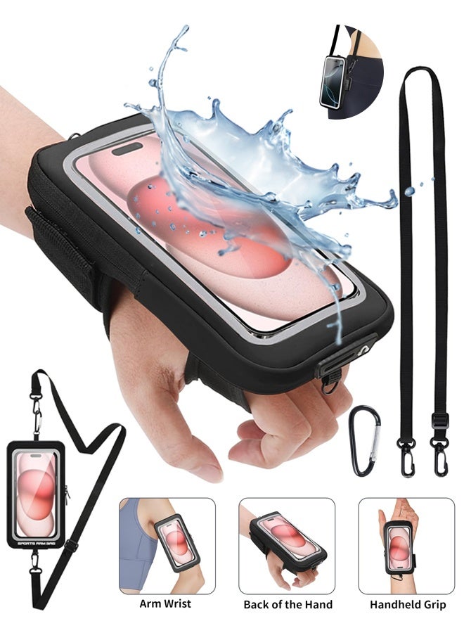 Wffo Wristband Phone Holder for Running Waterproof Forearm