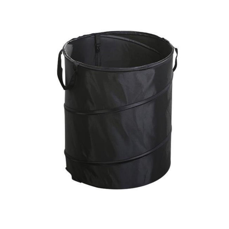 Leinoupt:Collapsible Trash can/Folding Garbage Cans,Portable Trash can,Pop Up Trash Can,for Camping Garbage Can Collapsible,Clothes and Toys Recycle bin (Black) - Image 1