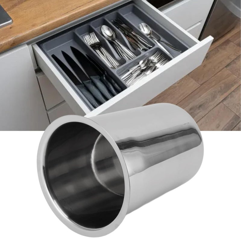 Greensen Stainless Steel Kitchen Utensil Holder Cutlery Organizer Caddy 304 Stainless Steel for Tableware Storage (Greensen67hg3c2dv8-12) - Image 3