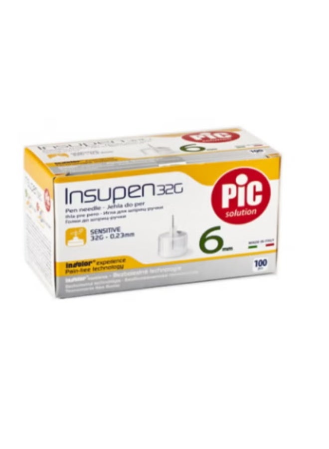Insupen Pen Needle 32G x 6mm 100s (PIC)