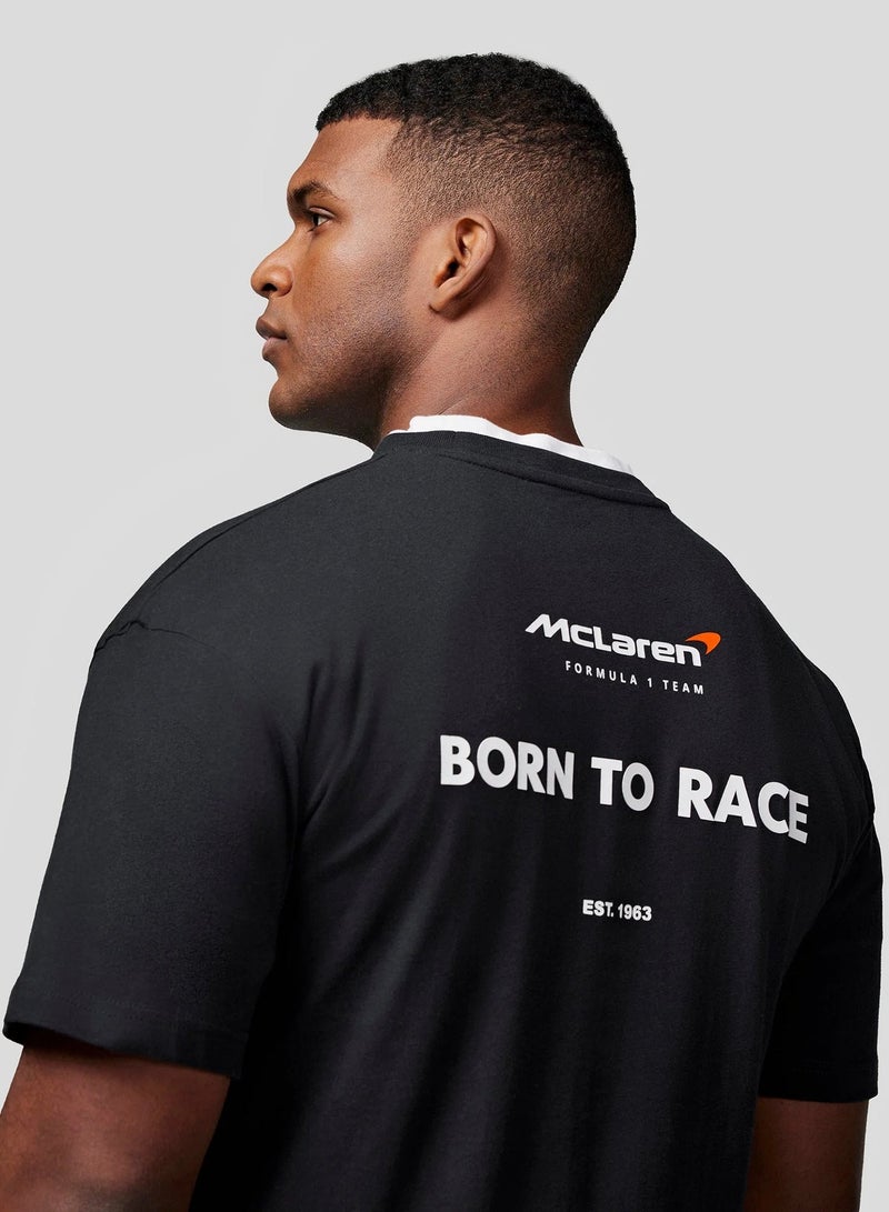 مكلارين تيشيرت ماكلارين رجالي بقصة واسعة ورقبة مستديرة 'Born To Race' - Image 3