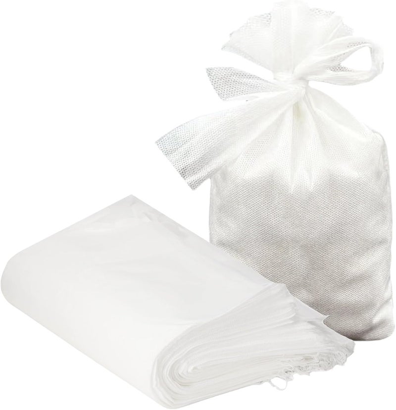 100 Cold Brew Coffee Filter Bags, 19.7 X 15.7 in, Disposable with Drawstring, Fits 3-5 Gallon Buckets, White - Image 1