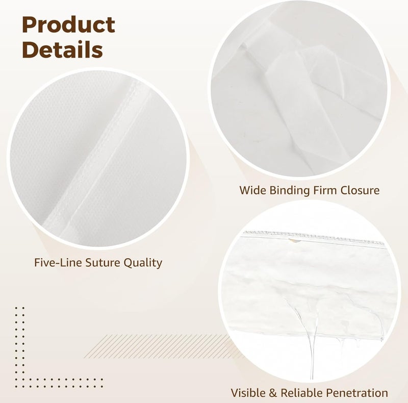 100 Cold Brew Coffee Filter Bags, 19.7 X 15.7 in, Disposable with Drawstring, Fits 3-5 Gallon Buckets, White - Image 4