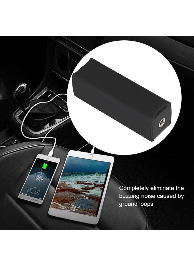 3.5mm Ground Loop Noise Isolator Audio Noise Filter for Home/Car Stereo System