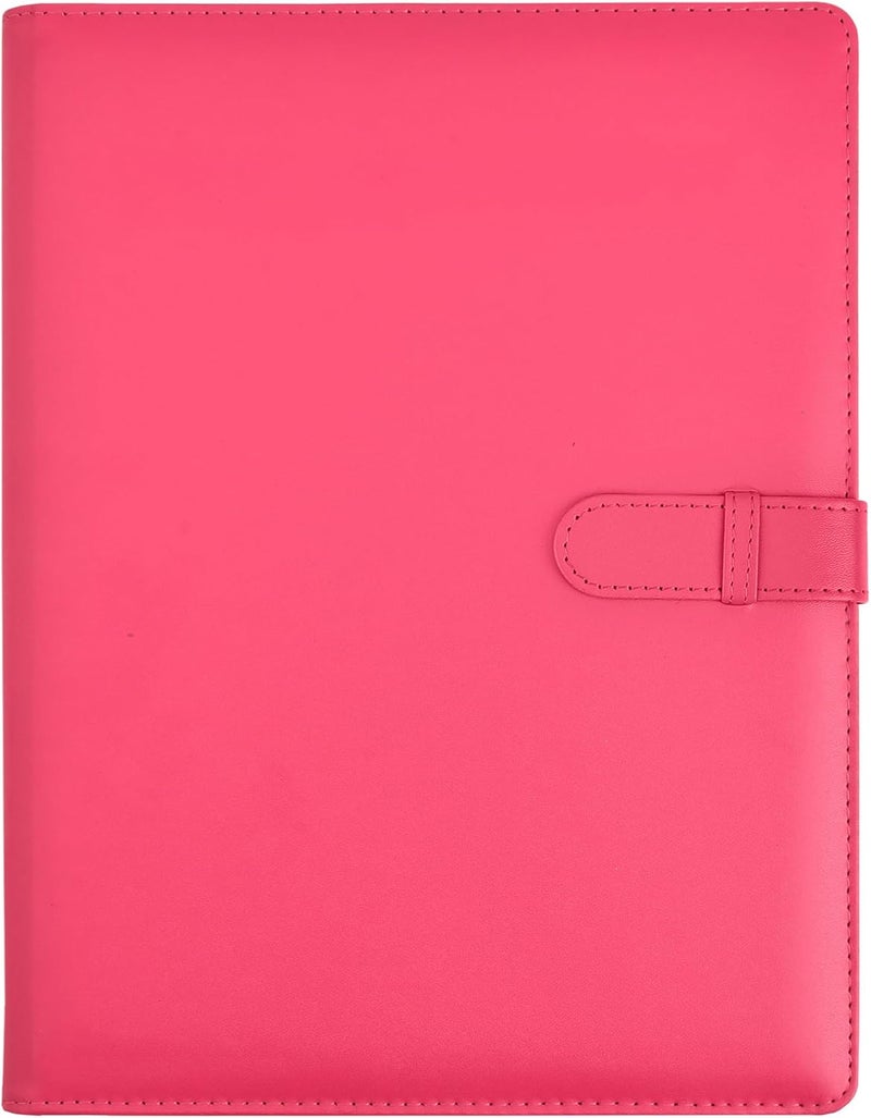 Arpan A4 Certificate Presentation Folder, PU Leather Document Organizer, Professional Portfolio Book, Conference Display Binder (Pink, 36 Pockets 72 Sides) - Image 1