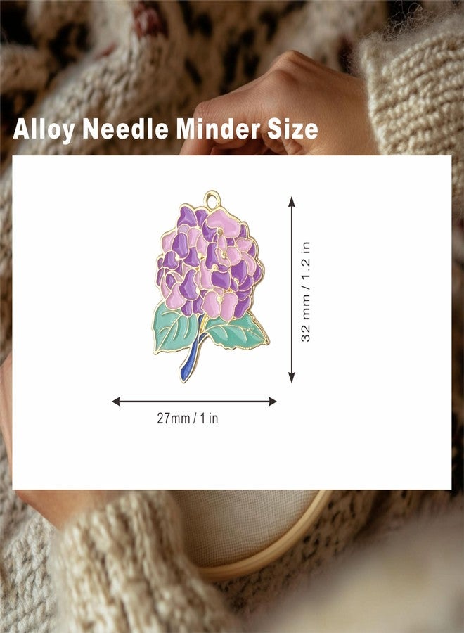 MAGNEECH 2Pcs Needle Minder for Cross Stitch, Pretty Flower Cartoon Enamel Pin,Embroidery Needlework Accessories,Gift for Cross Stitch Lover (Tulip Bouquet) - Image 3