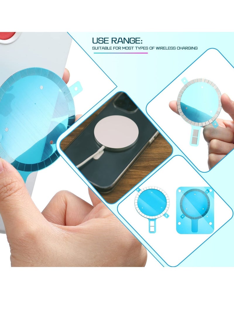 Y&D - Magnetic Stickers for Magsafe, Wireless Charging Receiver Magnet, Magnet Round Phone Case Sticker, Compatible with iPhone 13/12 Pro Max/ 12 Mini/ 11 (3 Pcs) - Image 1