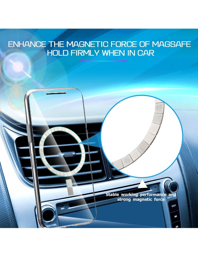 Y&D - Magnetic Stickers for Magsafe, Wireless Charging Receiver Magnet, Magnet Round Phone Case Sticker, Compatible with iPhone 13/12 Pro Max/ 12 Mini/ 11 (3 Pcs) - Image 1