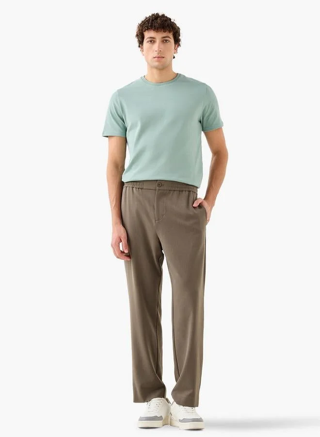 Iconic Popcorn Textured Regular Fit T-shirt