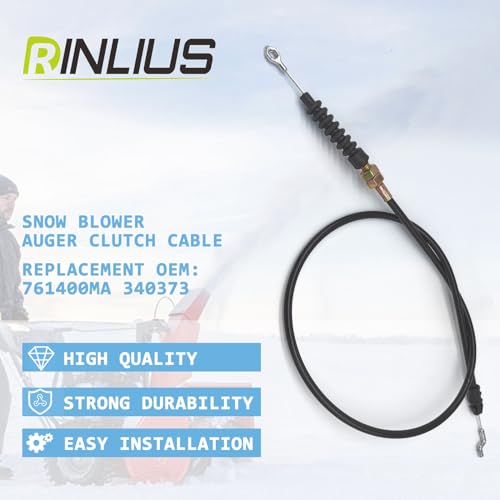 Rinlius 761400MA Auger Clutch Cable for Craftsman Murray 627104X8 Snow Blowers Replaces OEM 340373 - Image 3